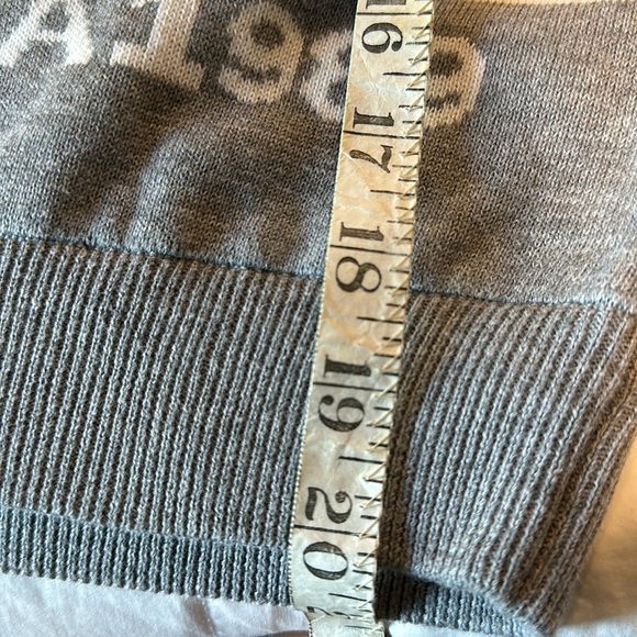 NWT DKNY Women’s Crop Gray White XL Sweater - Picture 9 of 9